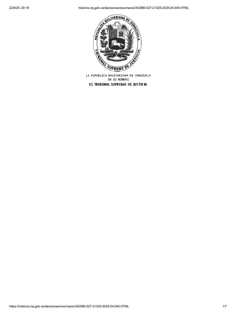 N° Sentencia 027 21 MARZO 2025 | PDF | Sentencia (ley) | Organizaciones