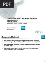 2012 Global Customer Service Barometer (American Express) - JUN12