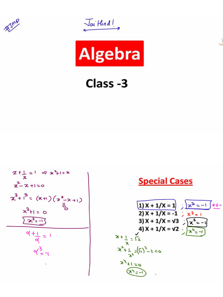 Algebra 3 Qa | PDF