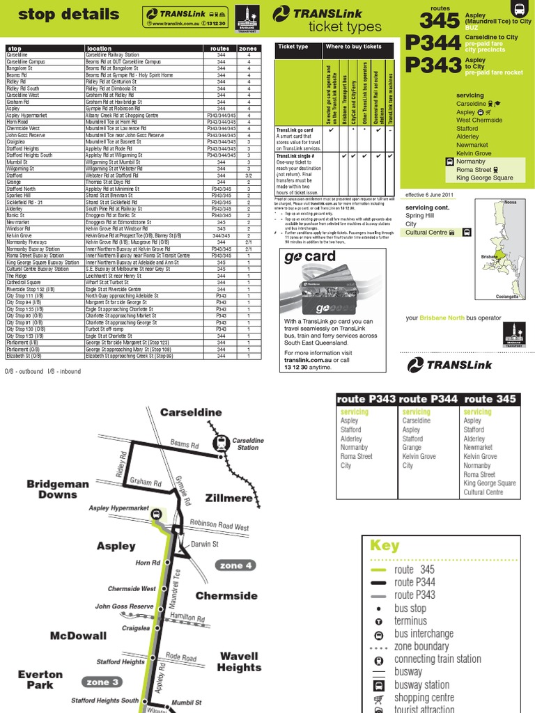 Brisbane Bus Routes and Stops Overview | PDF | Public Services | Queensland