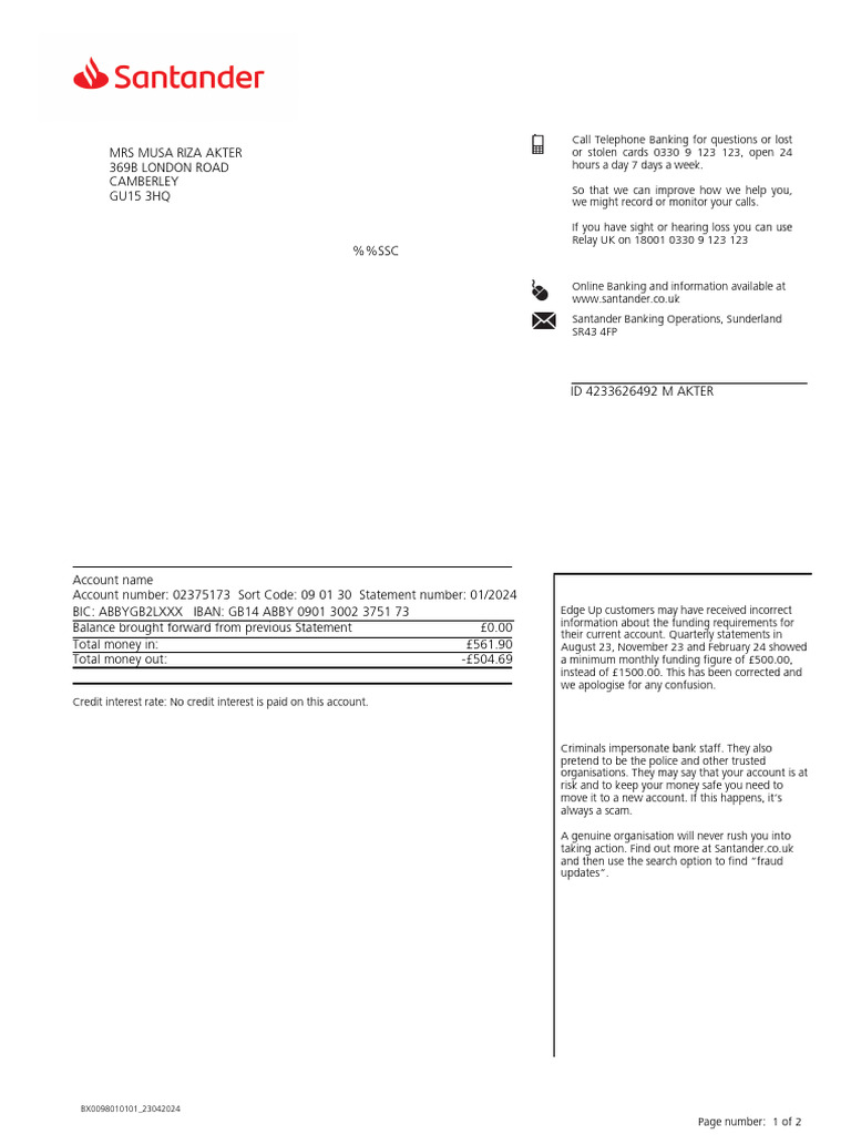 Account Statement 23052024 | PDF | Overdraft | Annual Percentage Rate