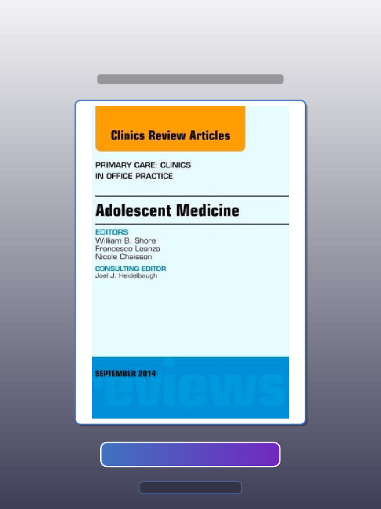 Test Bank For Adolescent Medicine An Issue of Primary Care Clinics in ...