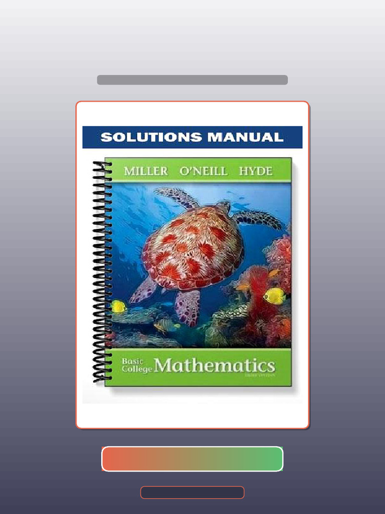 Basic College Mathematics 3rd Edition by Miller Test Bank | PDF ...