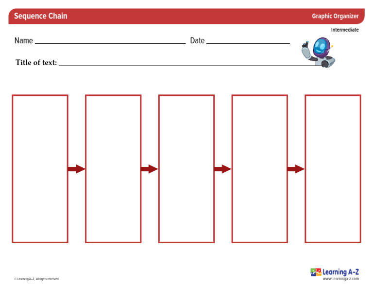 Sequence Chain Graphic Organizer | PDF