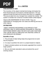 Evaluation of Oop