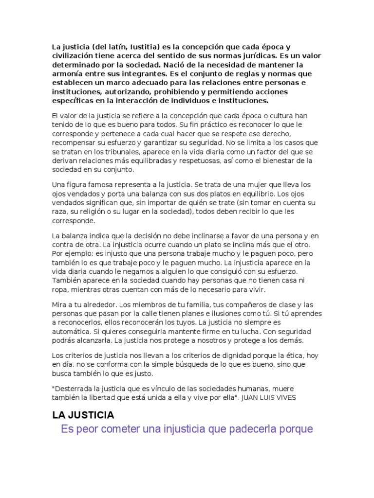 El Valor de La Justicia | PDF | Justicia | Crimen y violencia
