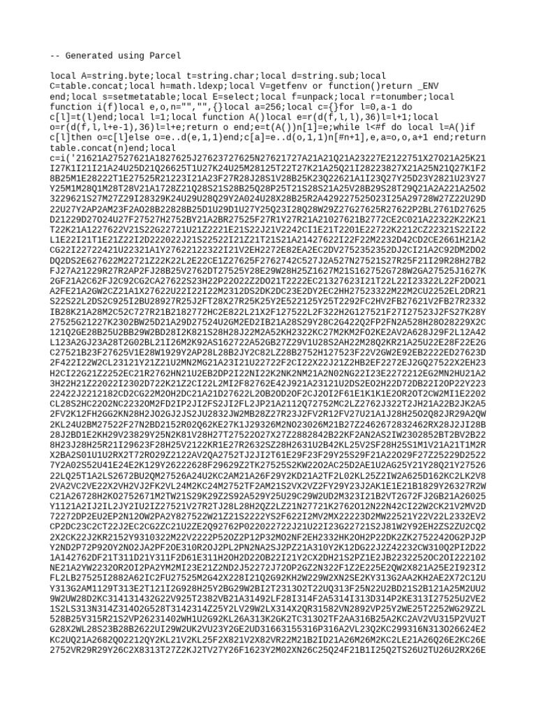 Parcel Generated Code Analysis | PDF