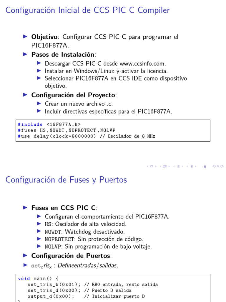 Configuración CCS PIC C para PIC16F877A | PDF | Entorno de desarrollo ...
