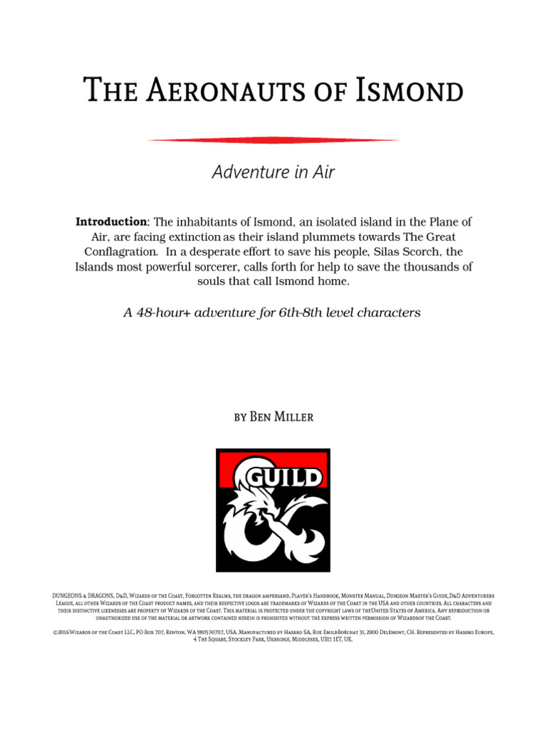 Ismond's Air Adventure: Save the Island | PDF
