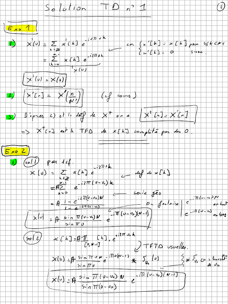 Solution TD1 | PDF