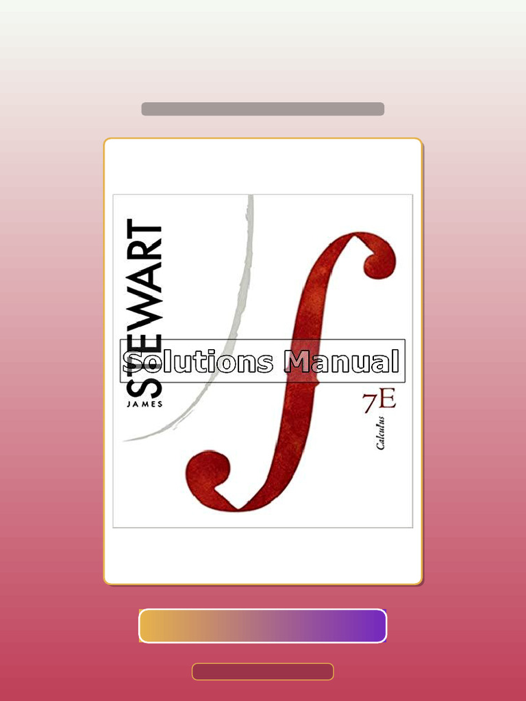 Test Bank For Calculus 7th Edition Stewart Exam Prep | PDF ...