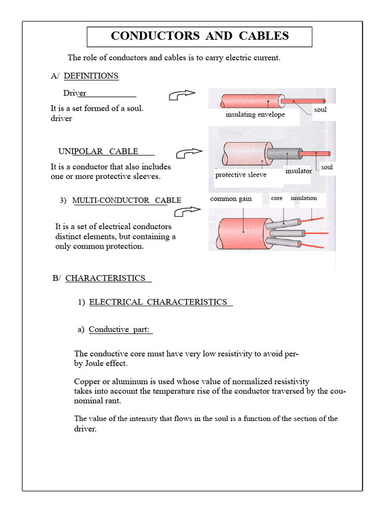 Cables | PDF | Electrical Conductor | Insulator (Electricity)