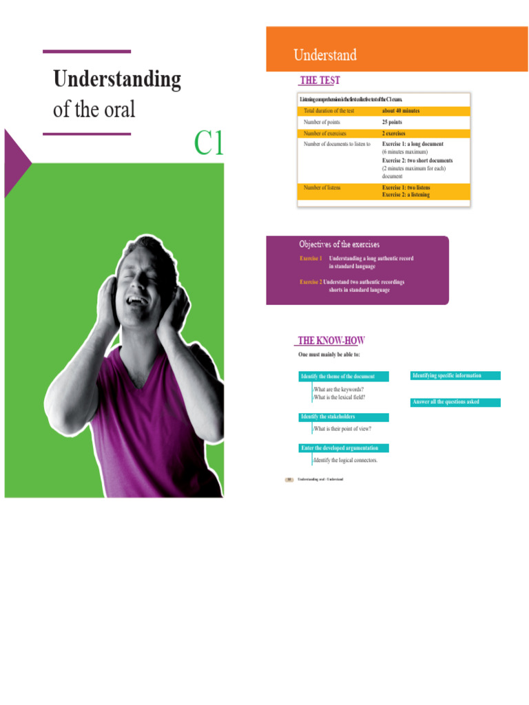 DALF C1 - Preparation and Training for Listening Comprehension | PDF ...