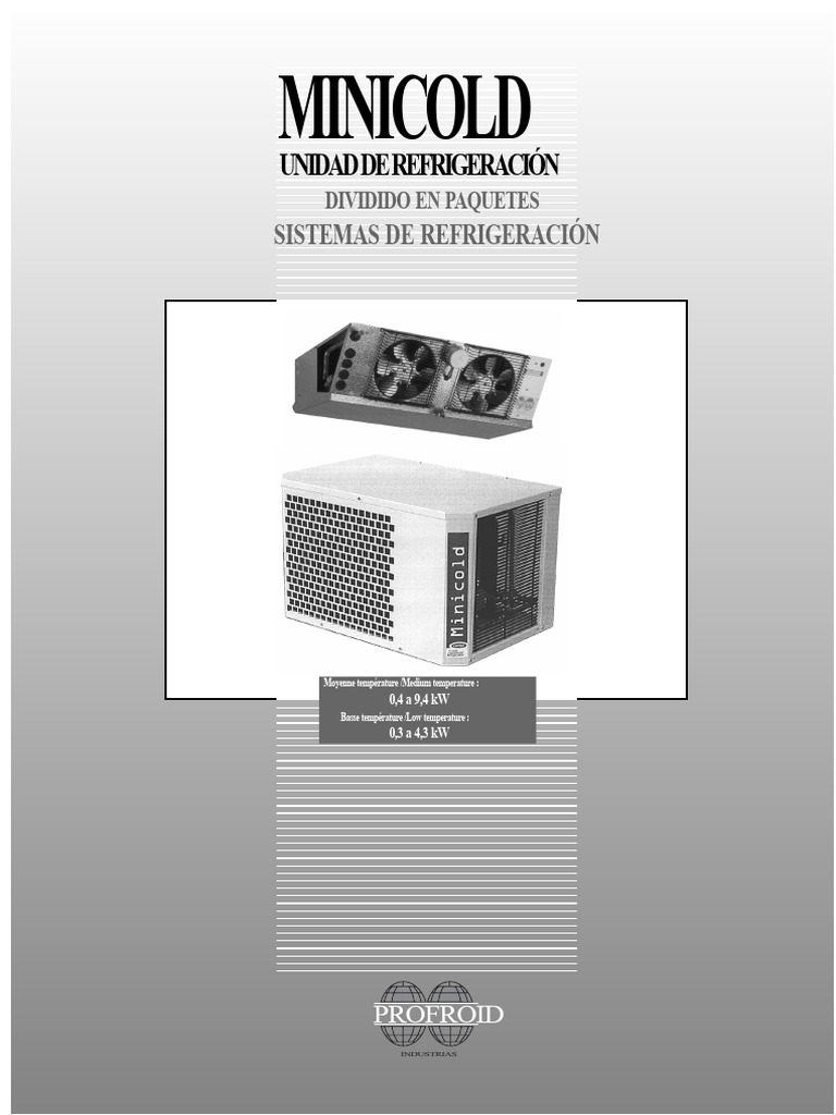 A2 MINICOL 50Hz PFI | PDF | Refrigeración | Refrigerador