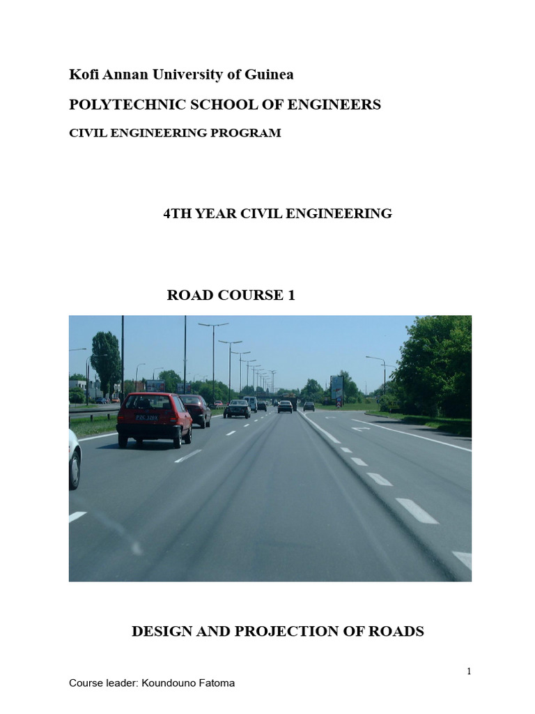 Road Design 4th Year | PDF | Road | Road Surface