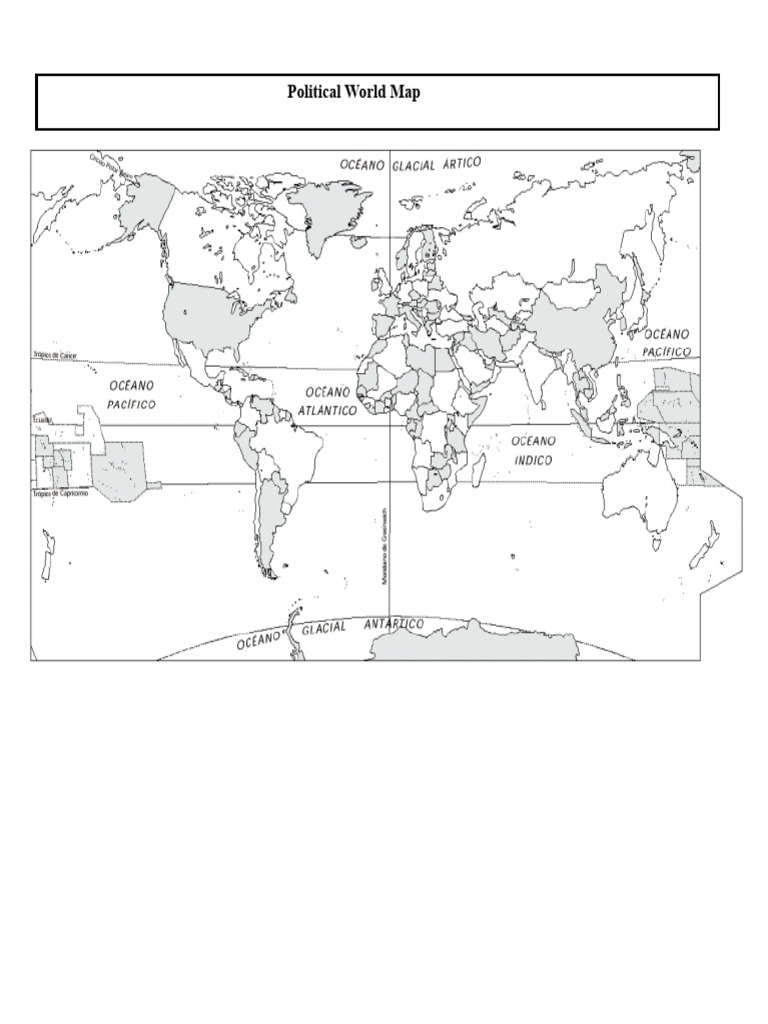 Political World Map | PDF