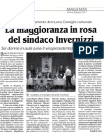 La Maggioranza in Rosa Del Sindaco Invernizzi