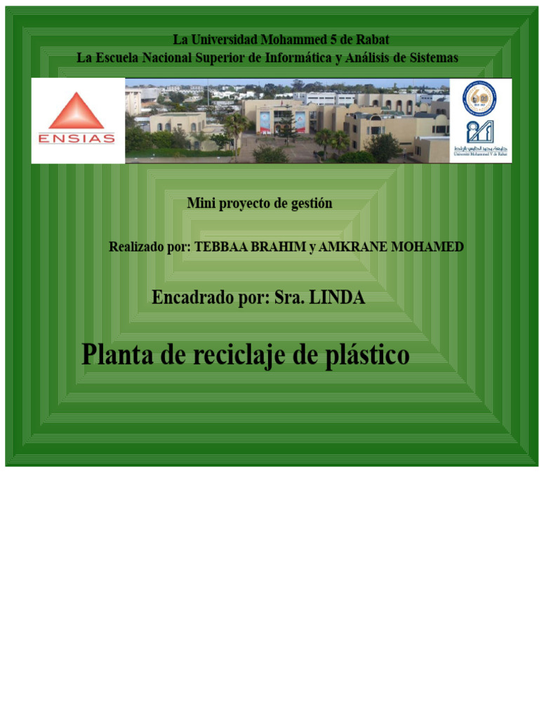 Planta de Reciclaje de Plástico | PDF | Reciclaje | El plastico