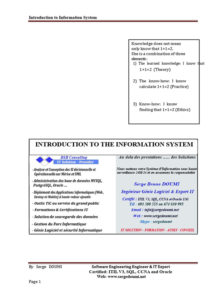 Introduction To The Updated Information System | PDF | Data Model | System