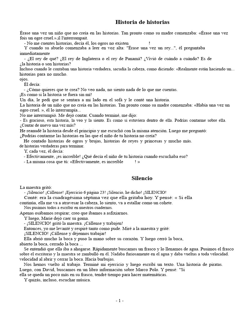 Historias Apresuradas TEXTO INTEGRAL PDF | PDF | Érase una vez (Serie ...