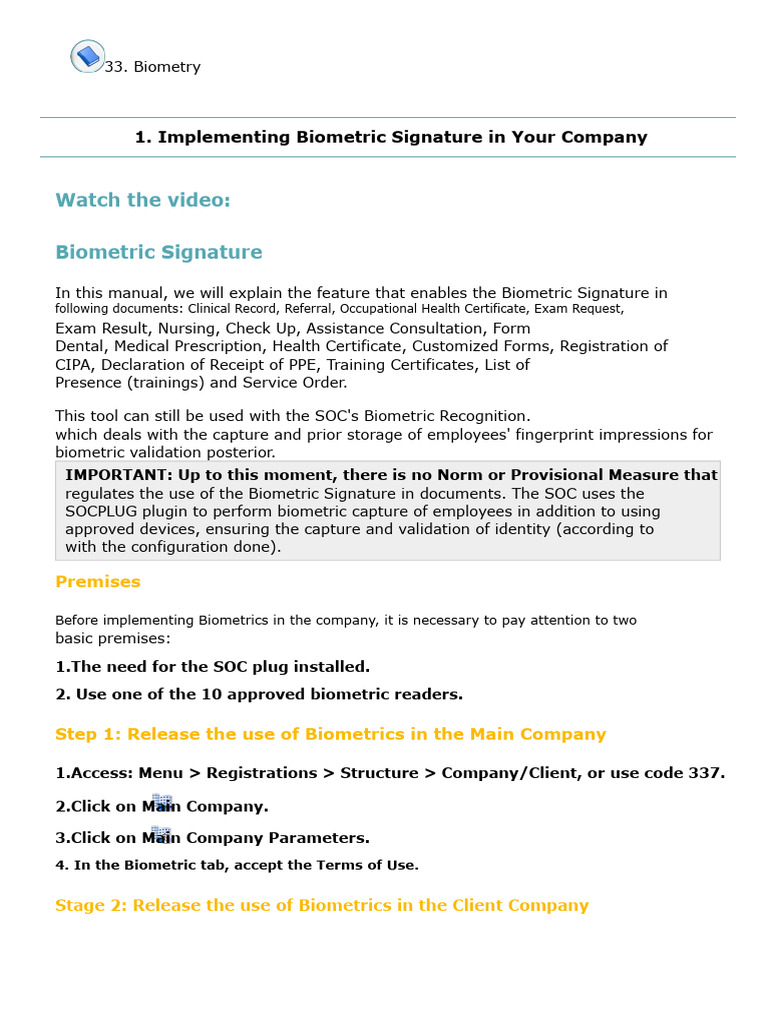 Biometric Signature Implementation Guide | PDF | Biometrics | Fingerprint