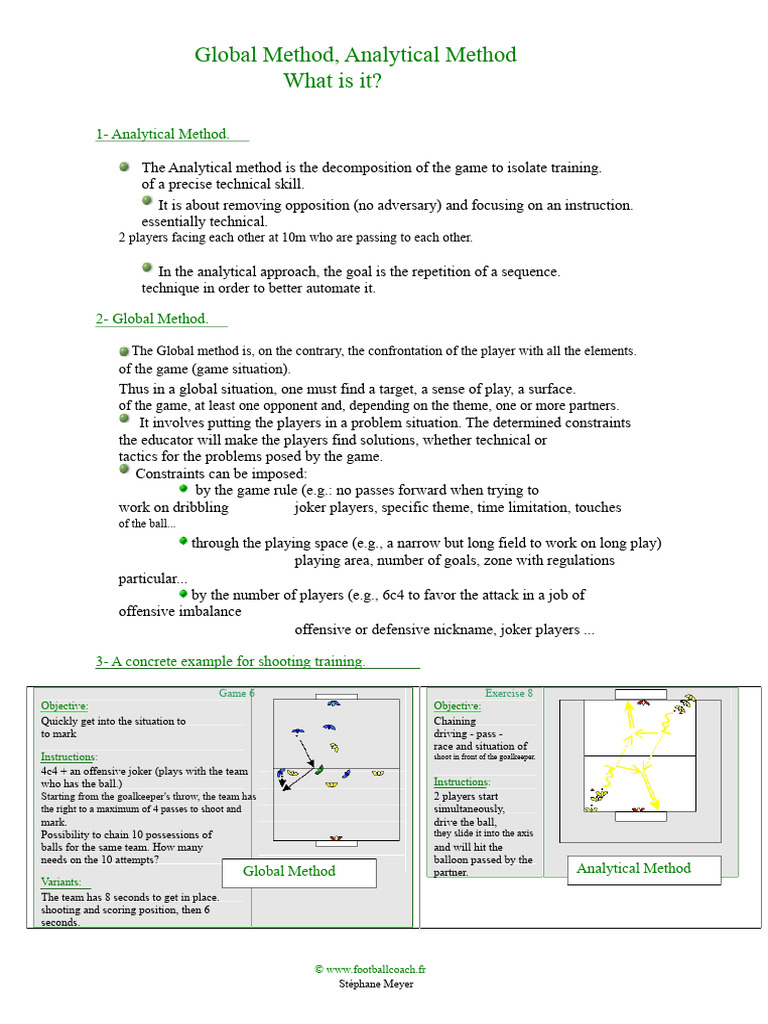 Analytical vs Global Training Methods | PDF | Analytical Chemistry