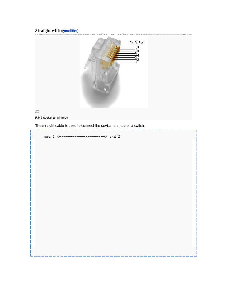 RJ45 Cable Wiring Guide: T568A & T568B | PDF | Telecommunications ...