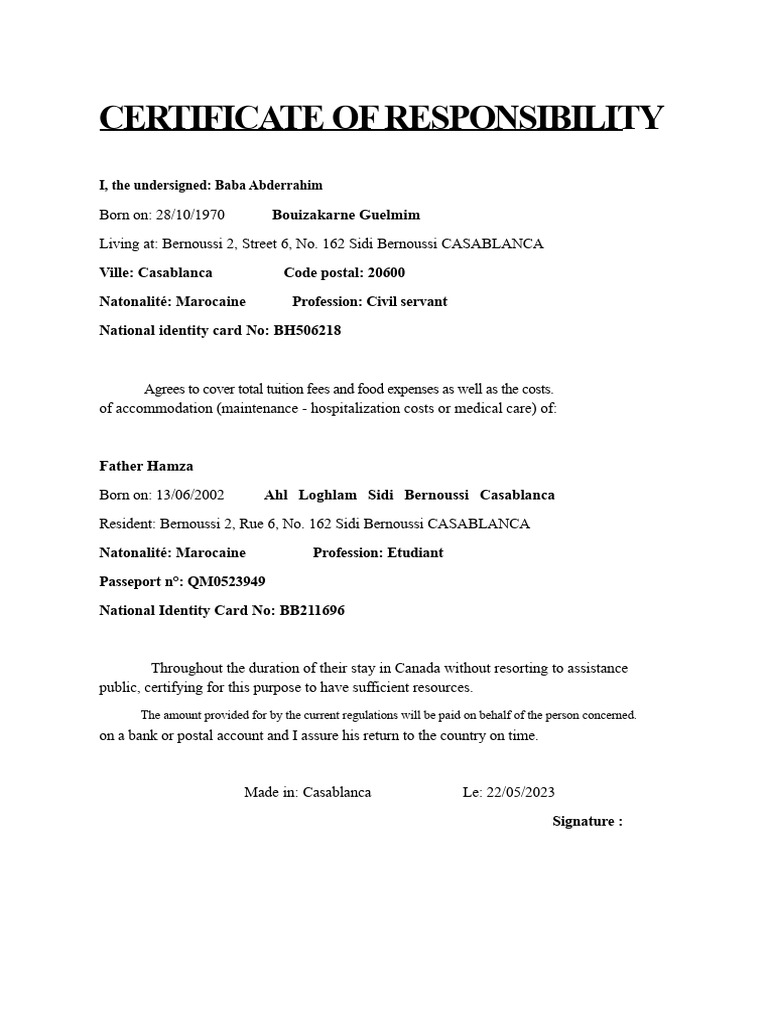 Certificate of Financial Responsibility | PDF