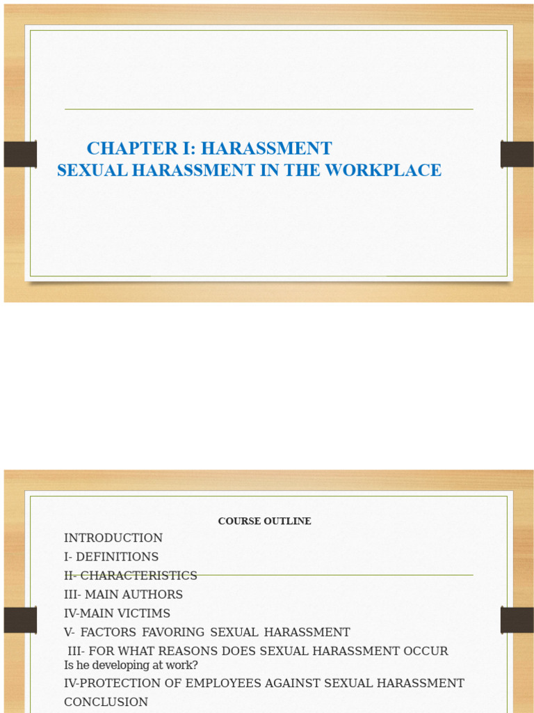 Workplace Sexual Harassment Overview | PDF | Sexual Harassment | Harassment