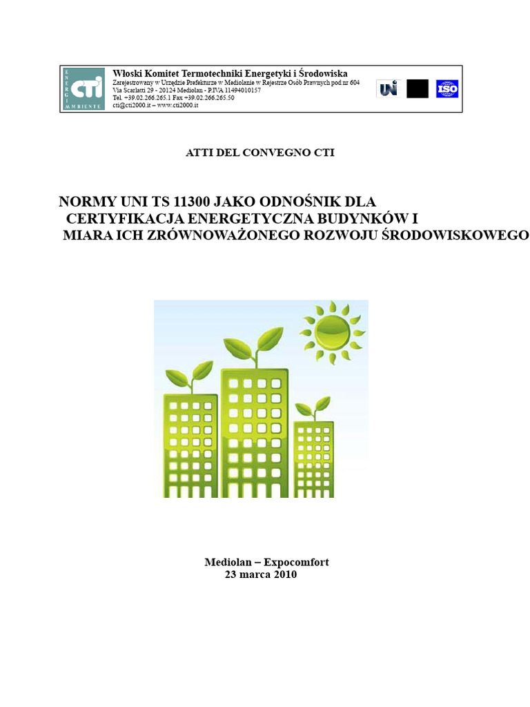 Uni TS 11300 2010 | PDF