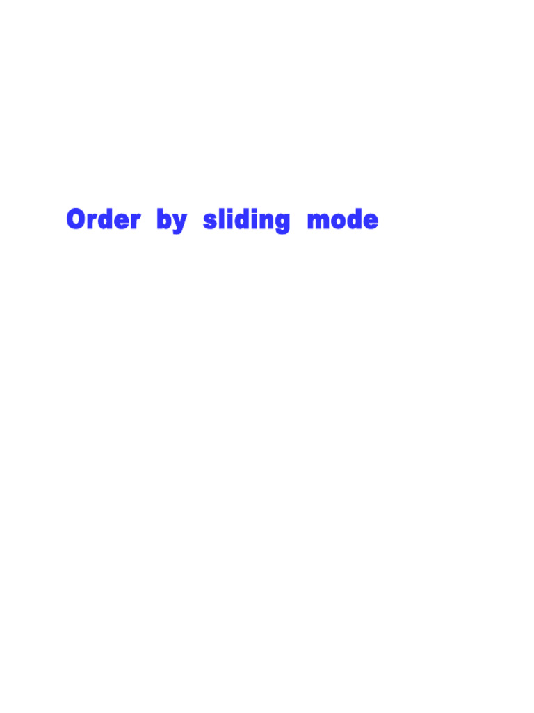Sliding Mode Control Dynamics Explained | PDF | Stability Theory ...