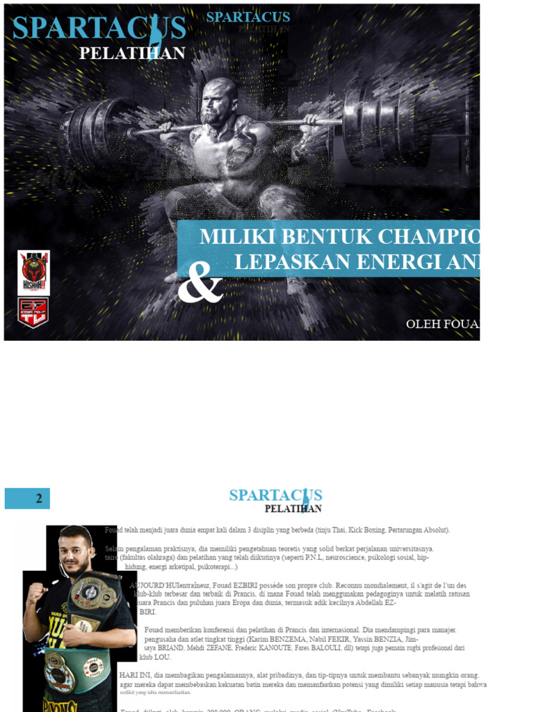 Program Pelatihan Spartacus untuk Juara | PDF