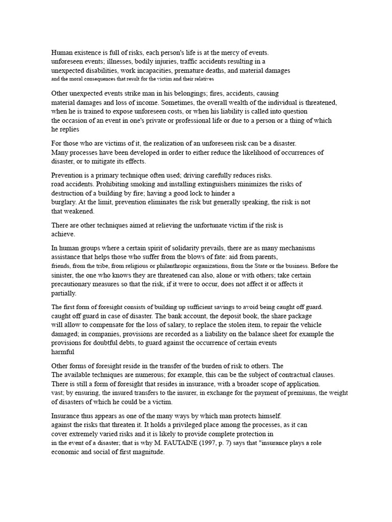 Insurance Dissertation | PDF | Risk | Insurance