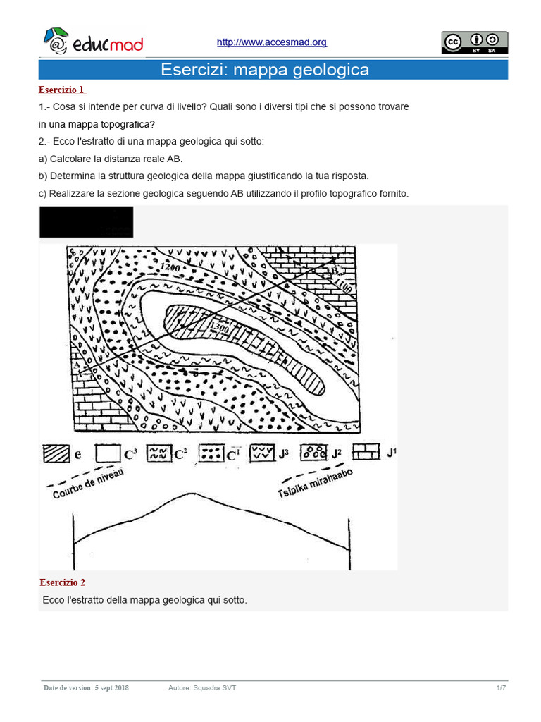 Esercizi Su Mappa Geologica | PDF