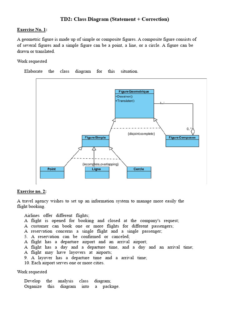 Class Diagrams for Geometric Figures & Systems | PDF