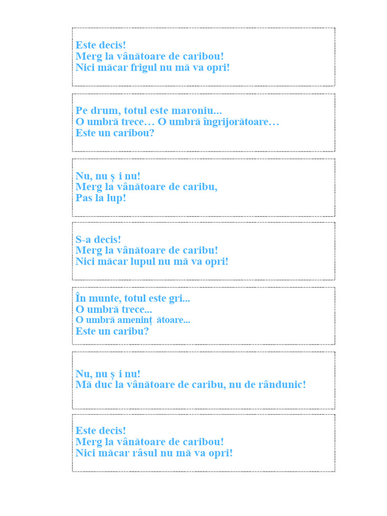 Manuscris Vânătoarea de Caribou | PDF