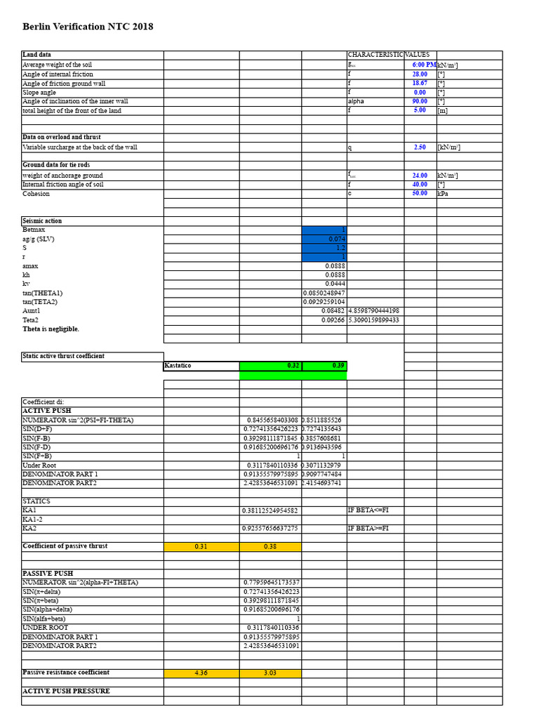 Berlin NTC 2018 Soil and Structural Data | PDF | Mechanics | Applied ...