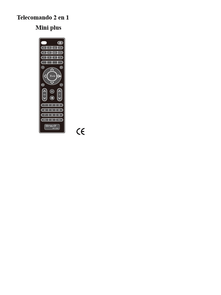Mini Plus - 90302239 - Istr PDF | PDF | Control remoto | Diodo emisor ...