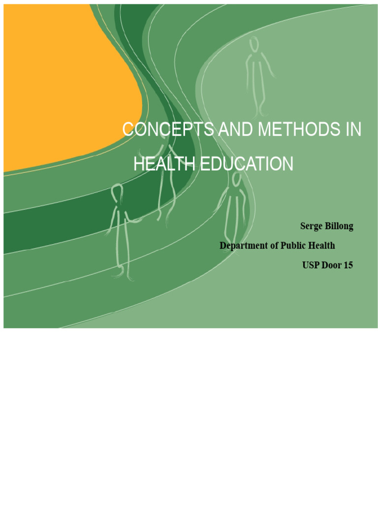 Health Education Concepts and Methods | PDF | Communication | Health ...