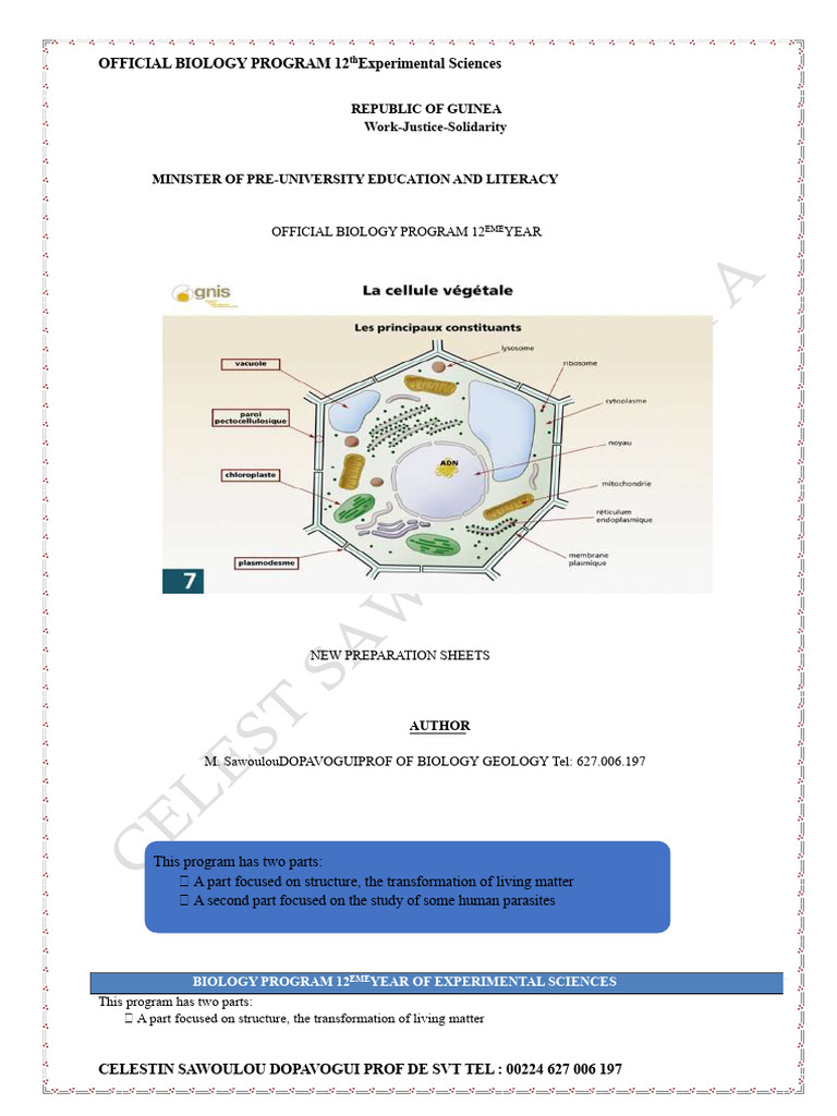 Guinea Official Biology Program 12 | PDF | Human Digestive System | Stomach
