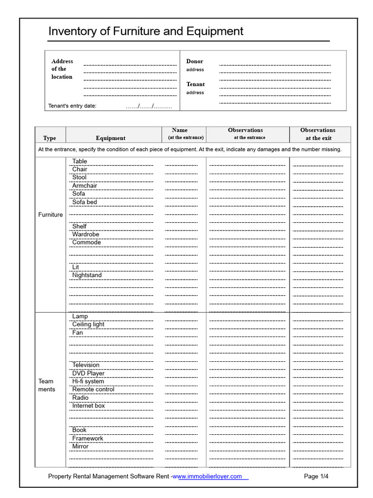 Inventory Furniture Model | PDF | Home Appliance | Home