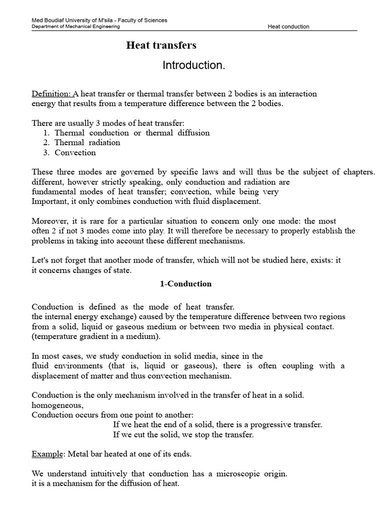 tp conduction.doc | PDF | Thermal Conduction | Heat Transfer