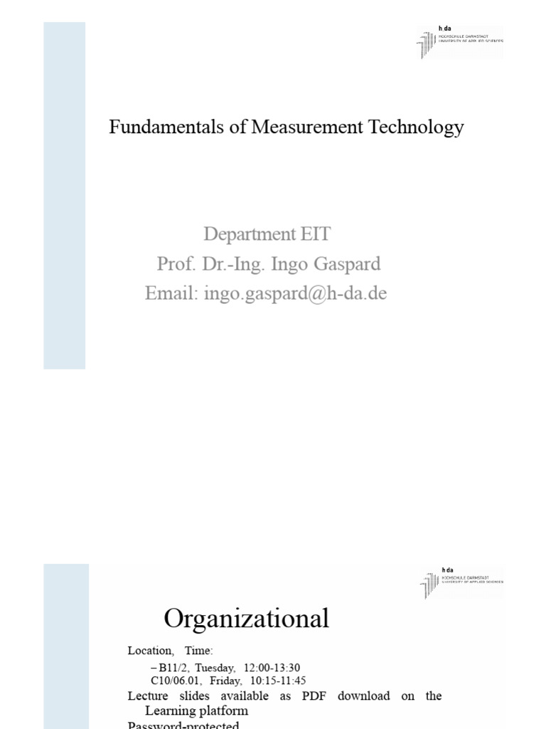 Measurement Technology Fundamentals | PDF | Analog To Digital Converter ...