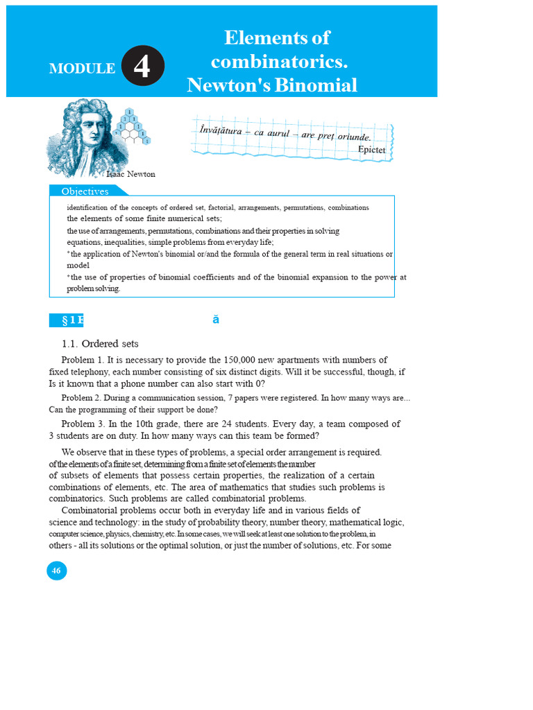 Combinatorics: Arrangements & Permutations | PDF | Combinatorics ...