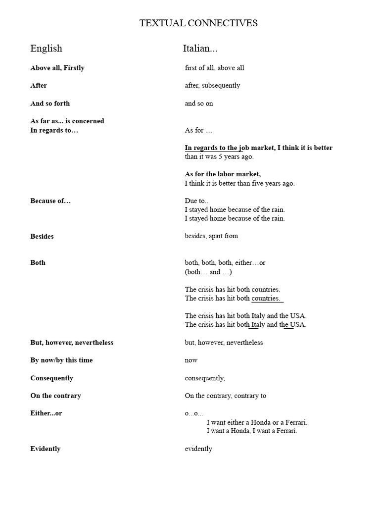 Essential Textual Connectives Guide | PDF | Linguistics