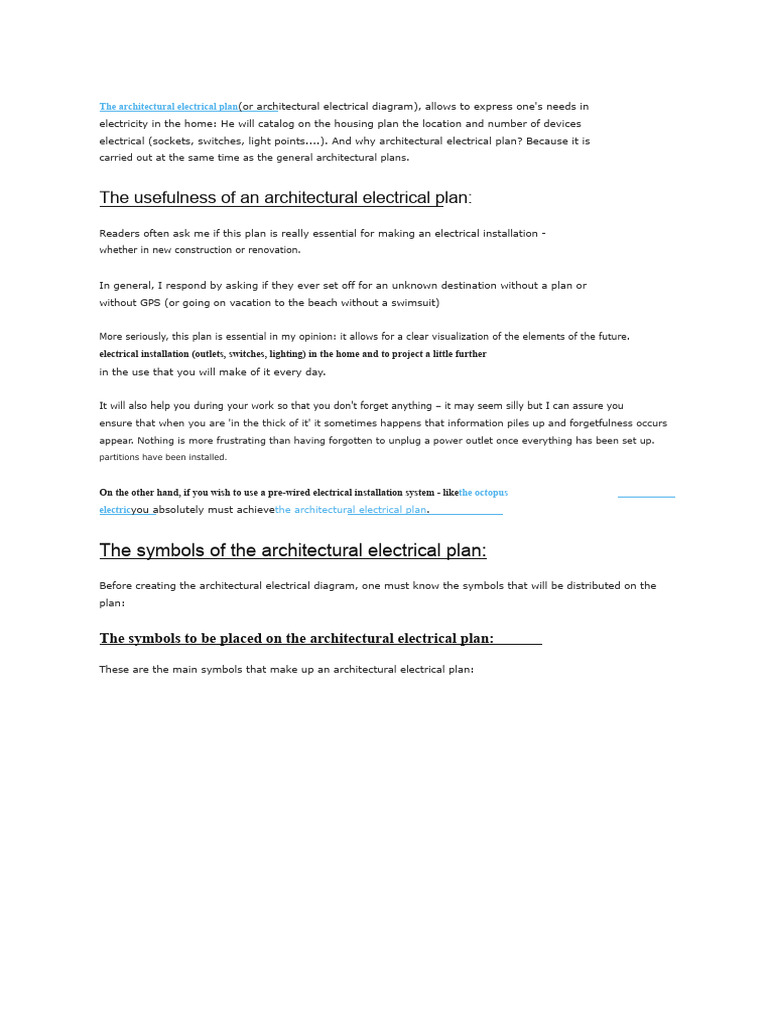 Essential Guide to Architectural Electrical Plans | PDF
