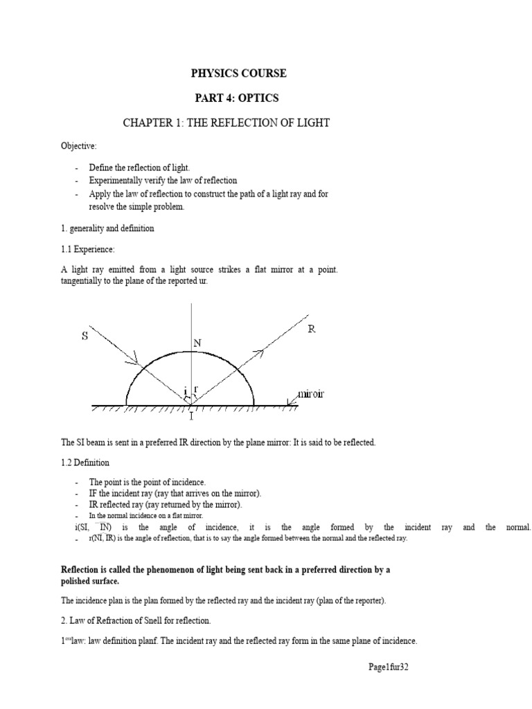 Physics 2 | PDF | Optics | Reflection (Physics)