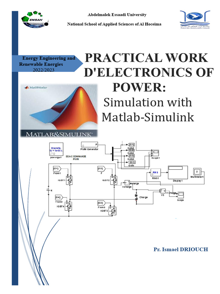 MATLAB-Simulink Power Electronics Simulation | PDF | Power Electronics ...