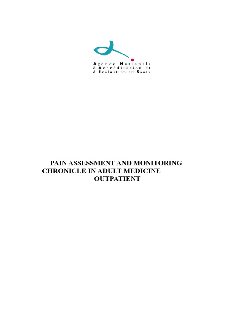 Evaluation and Monitoring of Chronic Pain in Outpatient Patients | PDF ...