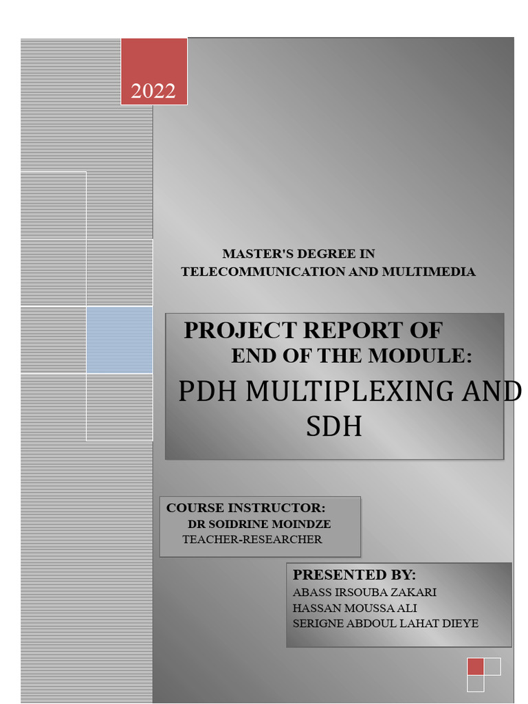PDH SDH Multiplexing Project | PDF | Computer Science | Computer Network